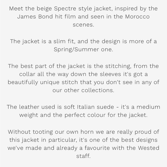 Wested Leather Co. Spectre 007 Jacket - Picture 3 of 10